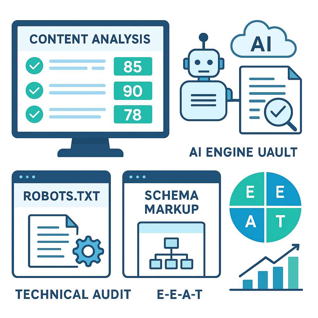 AEO审计工具完整指南：如何评估内容的AI可见度准备程度